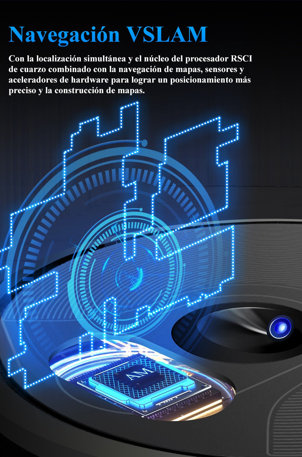 Robot aspirador ABIR X6PRO, sistema Smart Eye, aplicación No-Go Lines, línea Vir