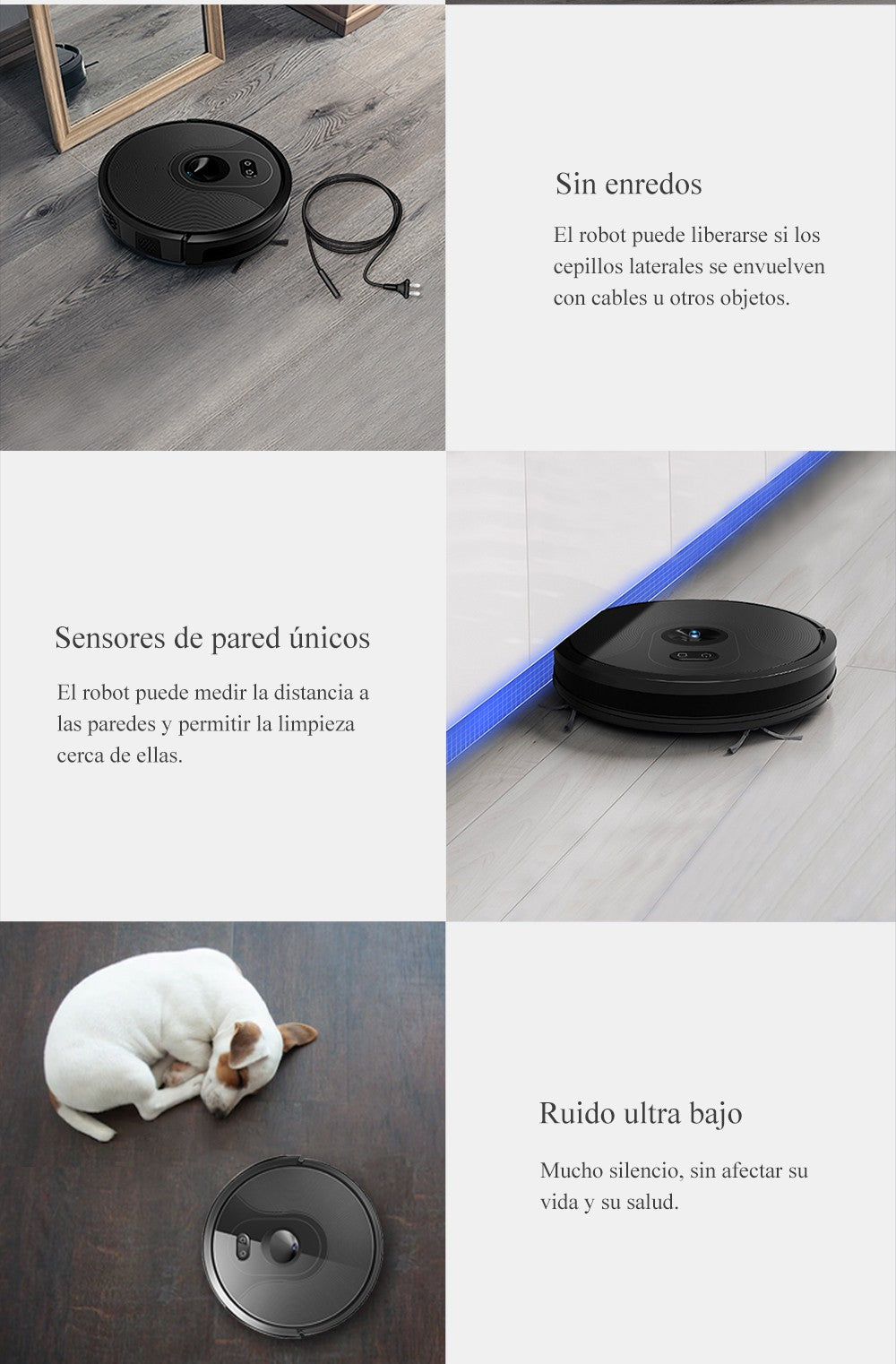 Robot aspirador ABIR X6PRO, sistema Smart Eye, aplicación No-Go Lines, línea Vir
