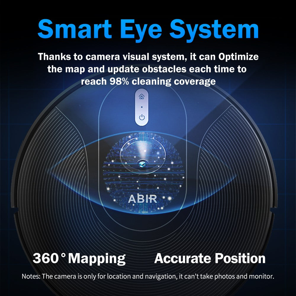 Robot aspirador ABIR X6PRO, sistema Smart Eye, aplicación No-Go Lines, línea Vir