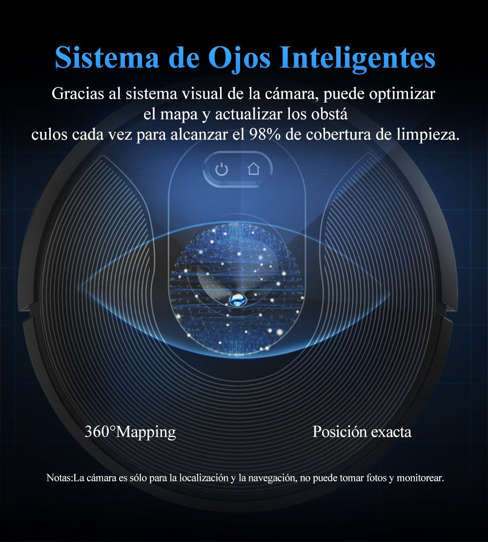 Robot aspirador ABIR X6PRO, sistema Smart Eye, aplicación No-Go Lines, línea Vir