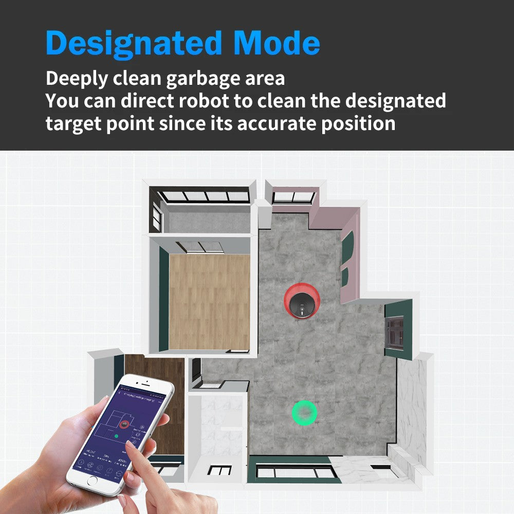 Robot aspirador ABIR X6PRO, sistema Smart Eye, aplicación No-Go Lines, línea Vir